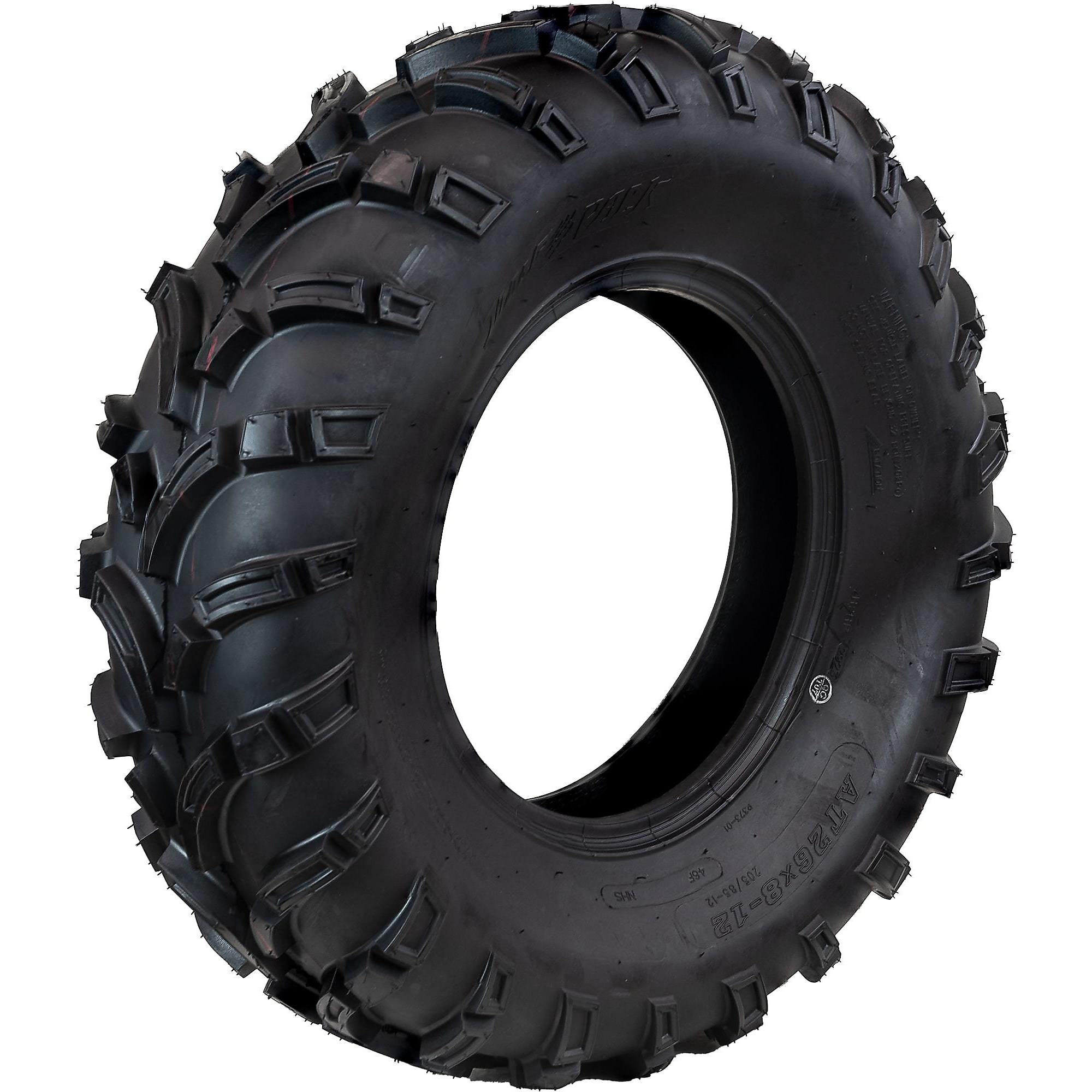 WOLFPACK, ATV/UTV Tire, P373 Tire Size 26X8-12 Load Range Rating C, Model# WP1012